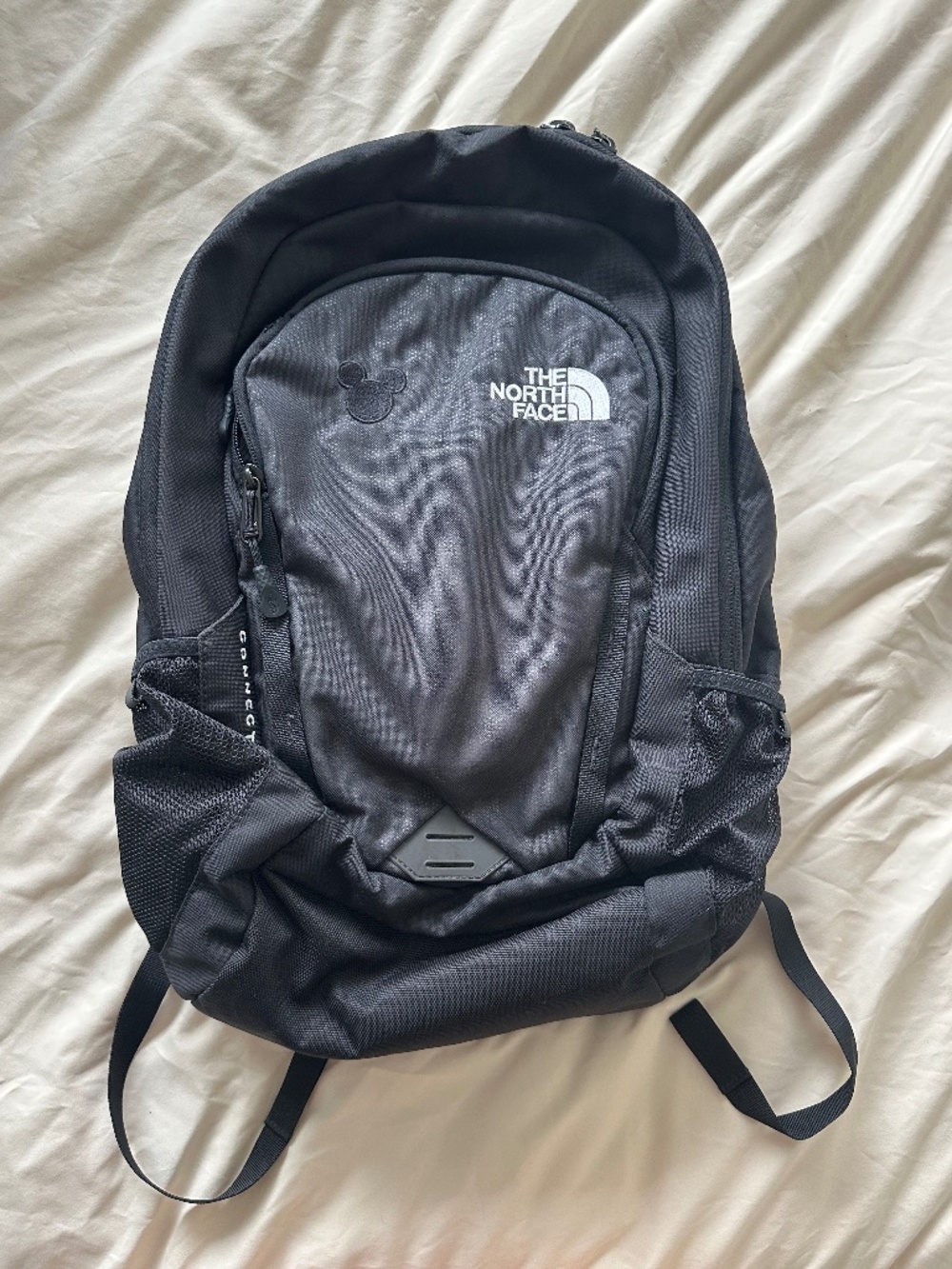 North Face Black 'Connector' Backpack w Disney Embroidery